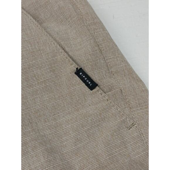 Ripcurl Boardwalks Beige Breathable Comfort Active Golf Dress Casual Shorts 36 - Picture 5 of 9
